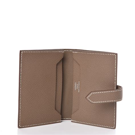 hermes bearn cardholder|Hermes card holder with strap.